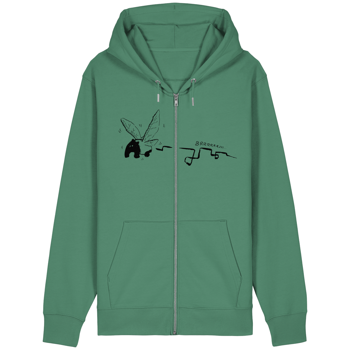 zauberhaft flatternde Tapir Fee - Organic Relaxed Zipper