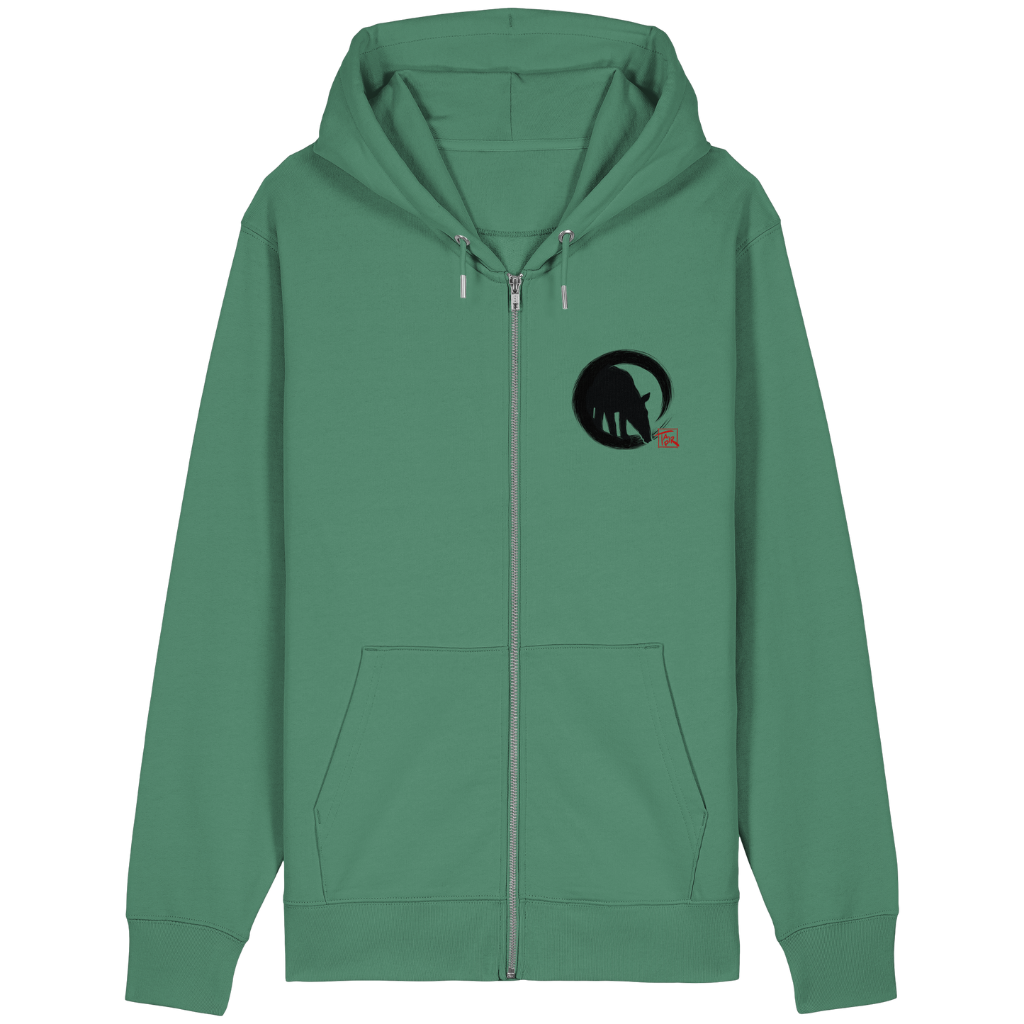 Zen Tapir im japanischen Enso Kreis - Organic Relaxed Zipper
