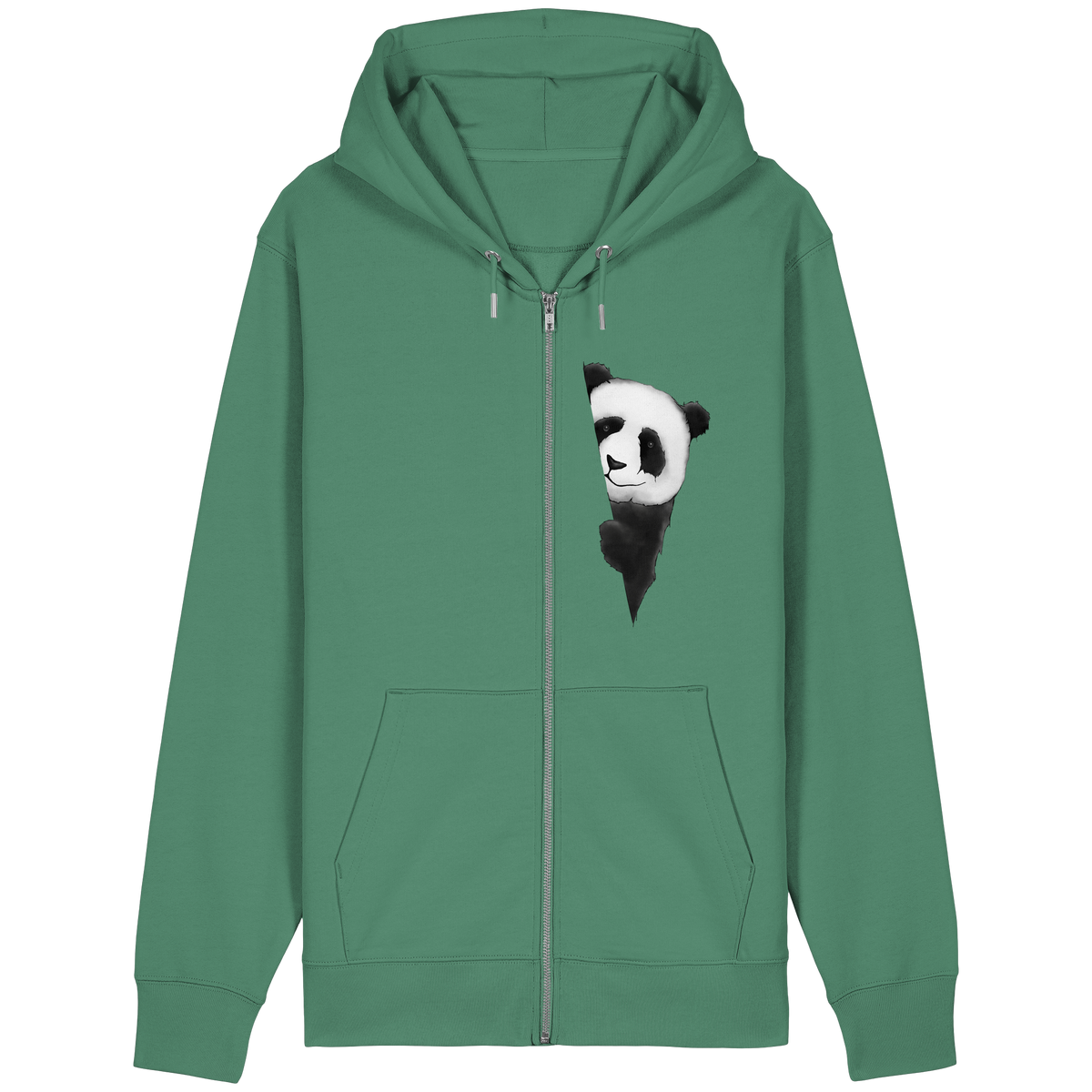 Panda Bär Illustration - Organic Relaxed Zipper