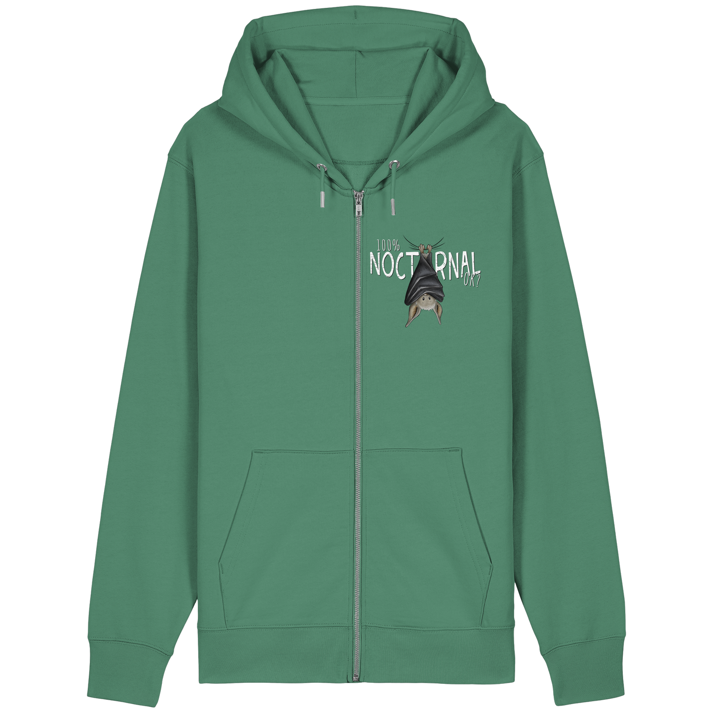 100% nachtaktive Fledermaus - Organic Relaxed Zipper