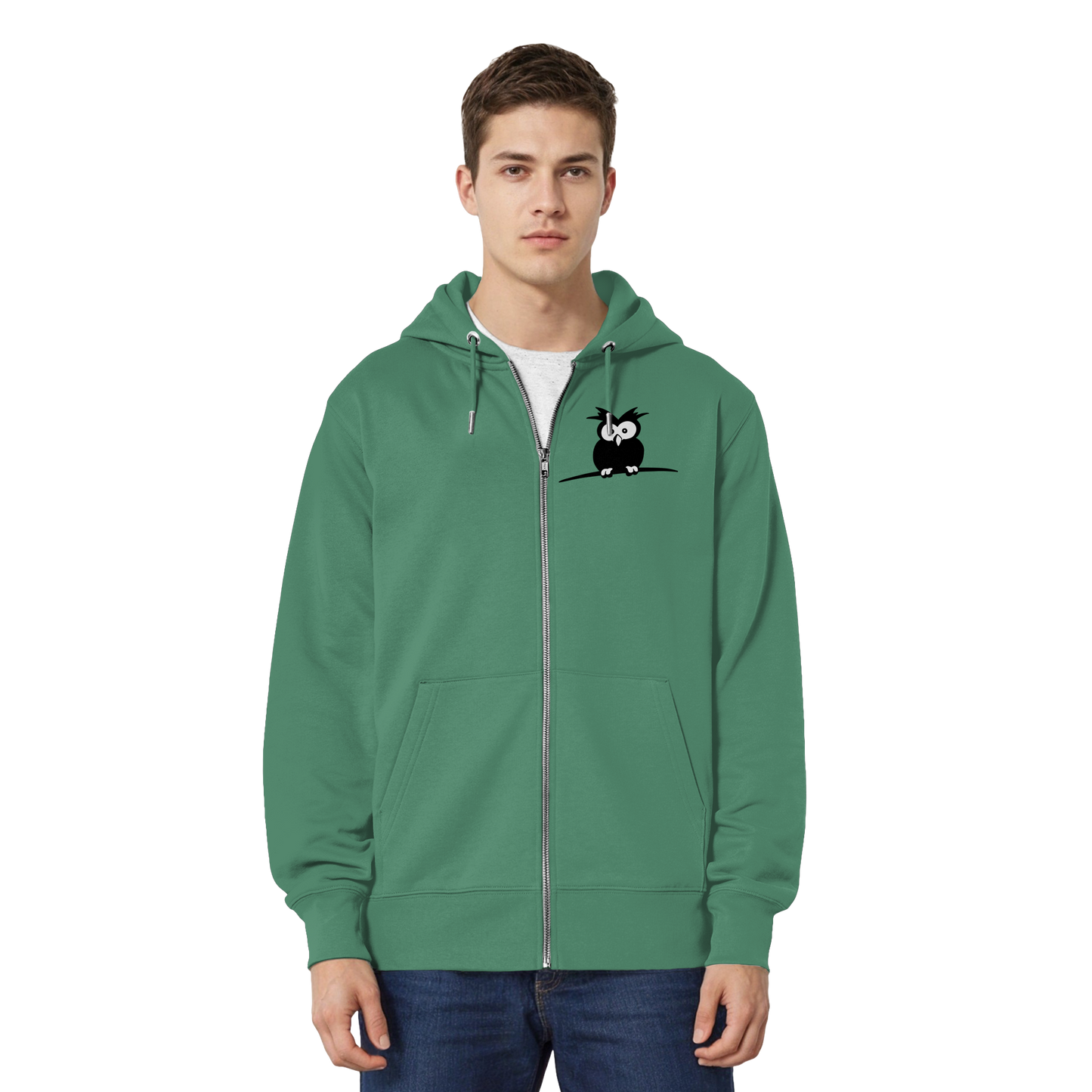 Kleine struppige Eule - Organic Relaxed Zipper