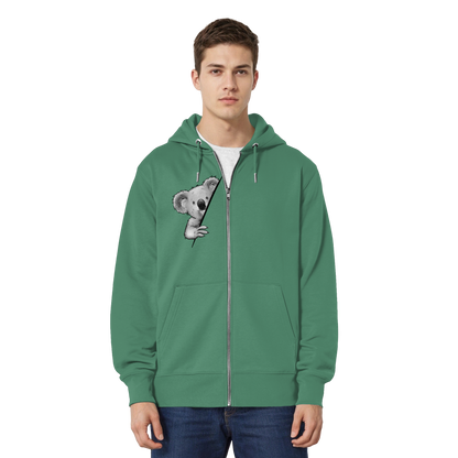 Koala Bär Illustration - Organic Relaxed Zipper