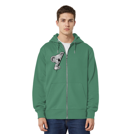 Koala Bär Illustration - Organic Relaxed Zipper