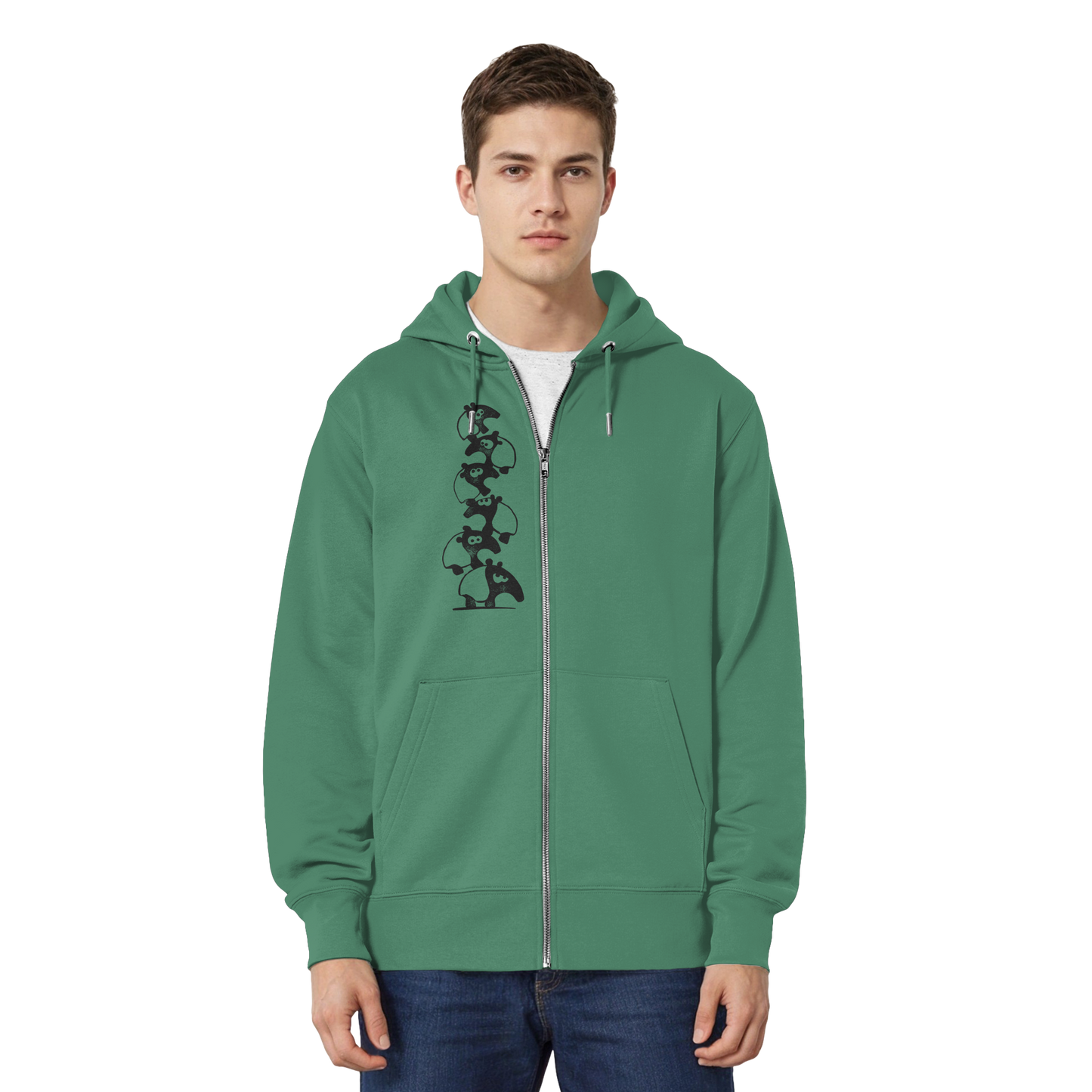 Lustiger Haufen aus Schabracken-Tapiren - Organic Relaxed Zipper
