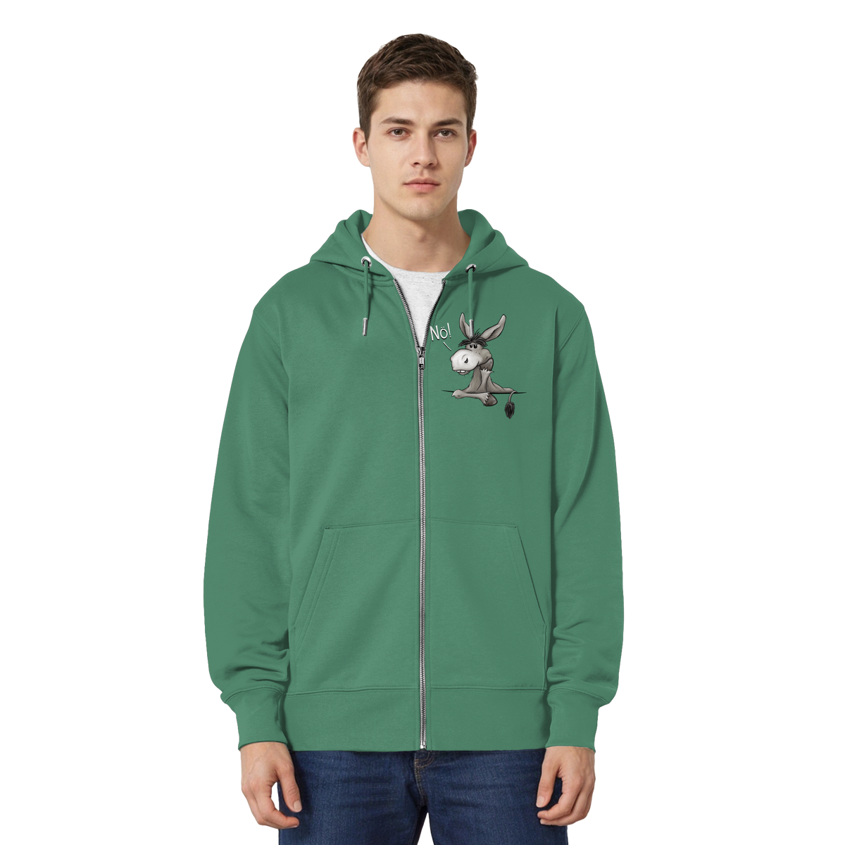 Nö! Störrischer Esel - Organic Relaxed Zipper