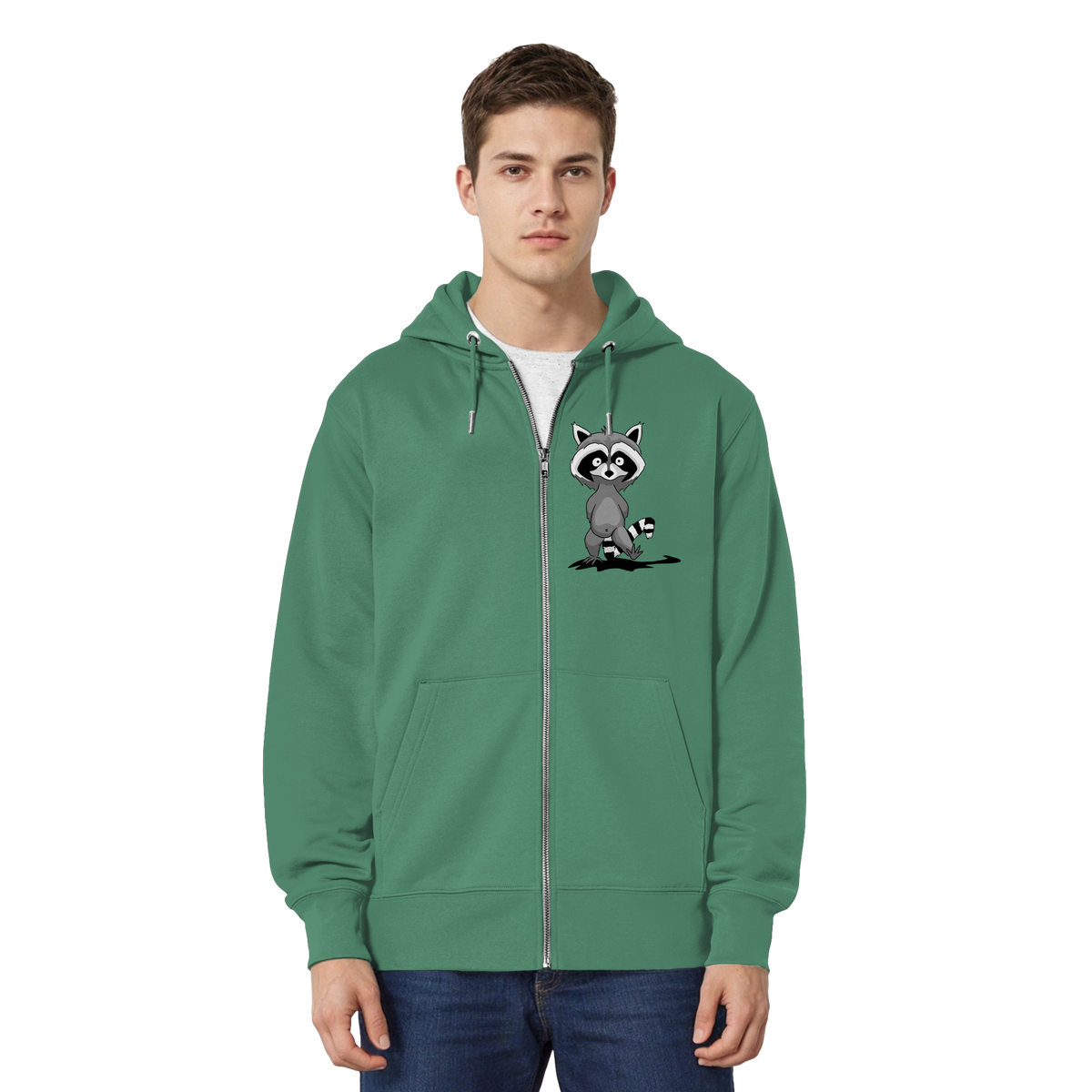 Frecher kleiner Waschbär - Organic Relaxed Zipper