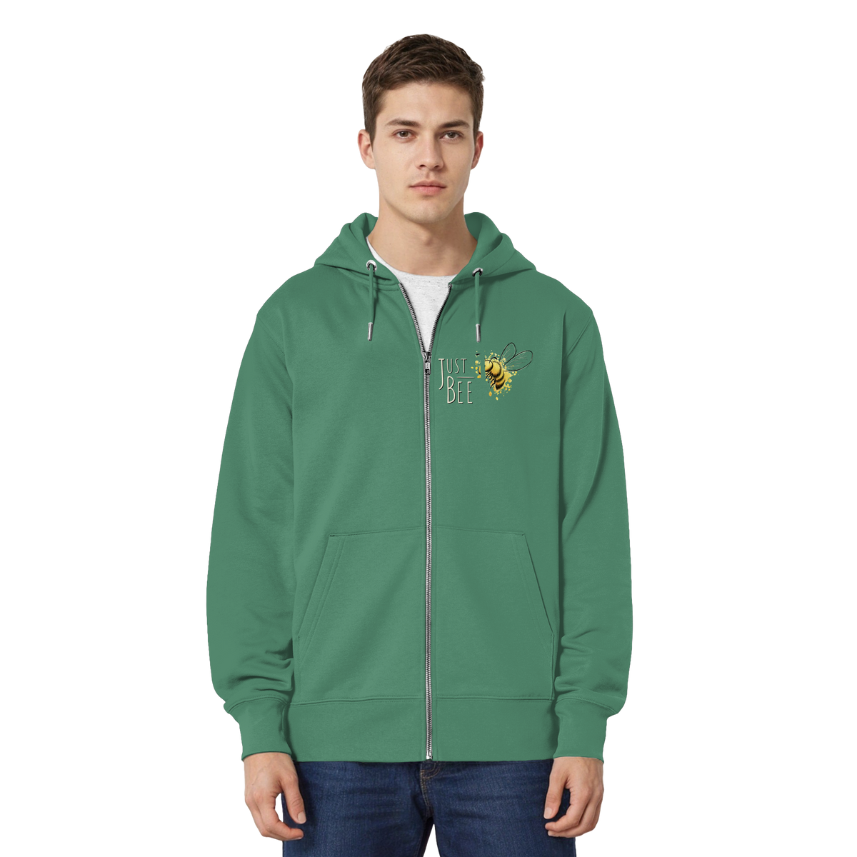 Just Bee, kleine Honig-Biene - Organic Relaxed Zipper