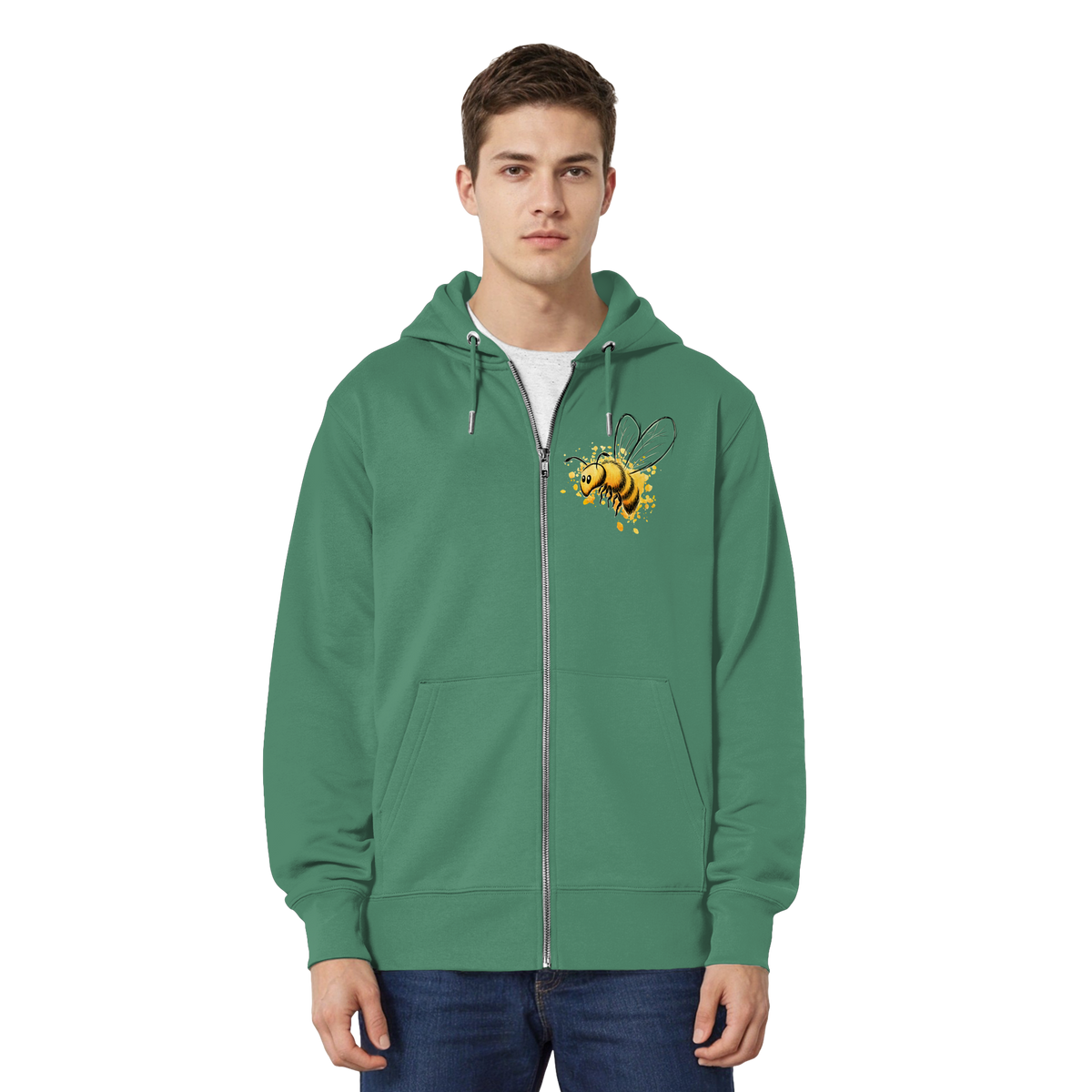 Lässige kleine Honig-Biene - Organic Relaxed Zipper