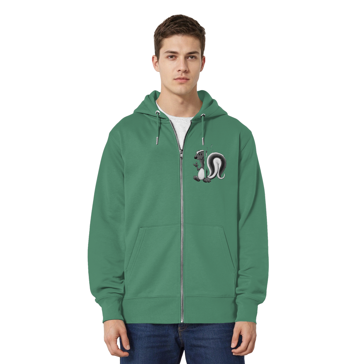 Lustig stinkiges Stinktier - Organic Relaxed Zipper
