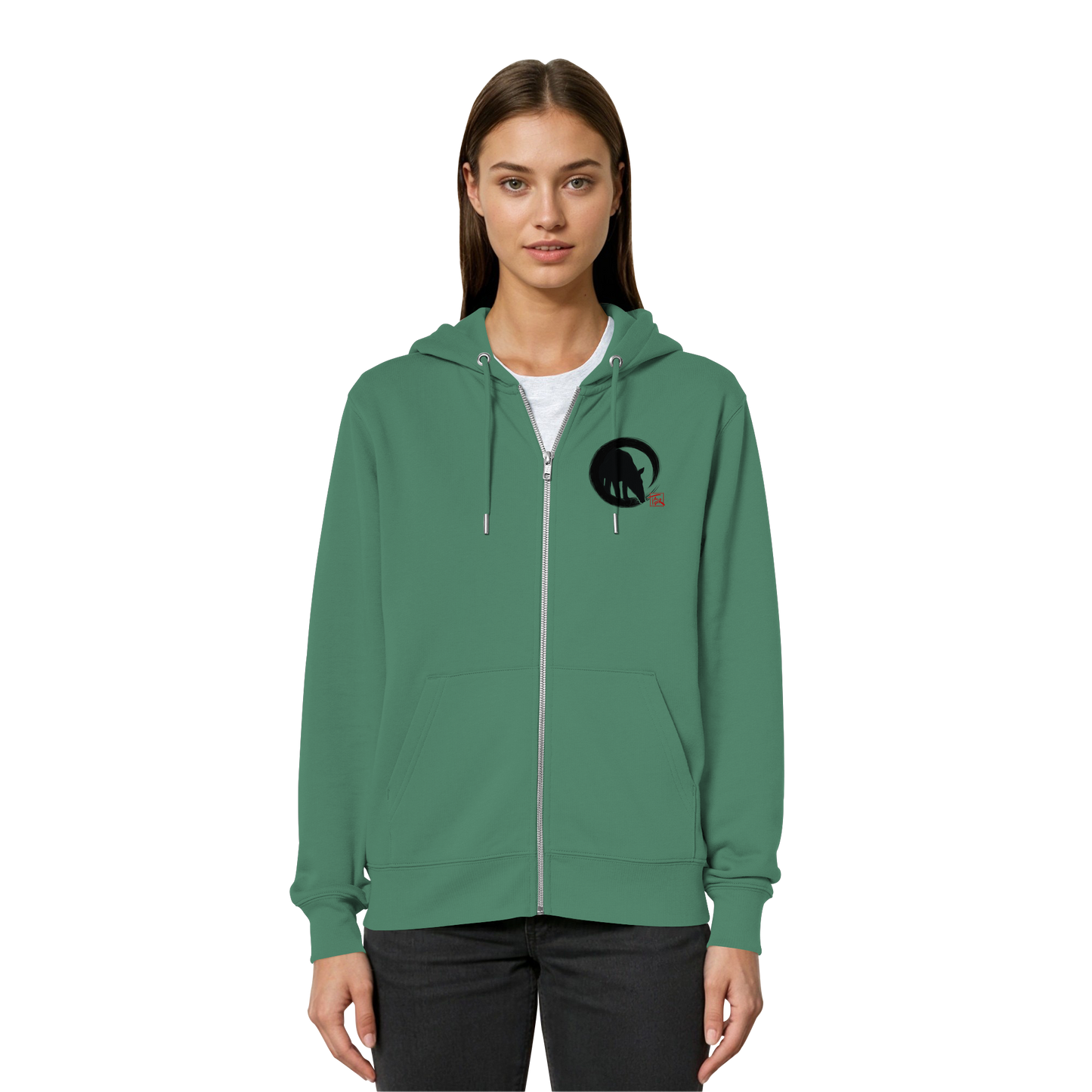 Zen Tapir im japanischen Enso Kreis - Organic Relaxed Zipper