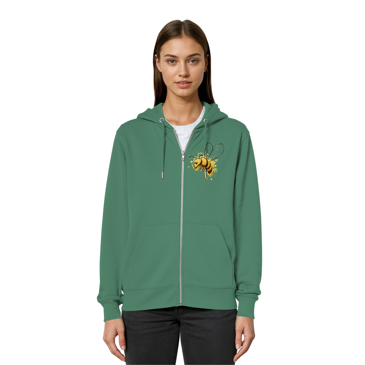 Lässige kleine Honig-Biene - Organic Relaxed Zipper
