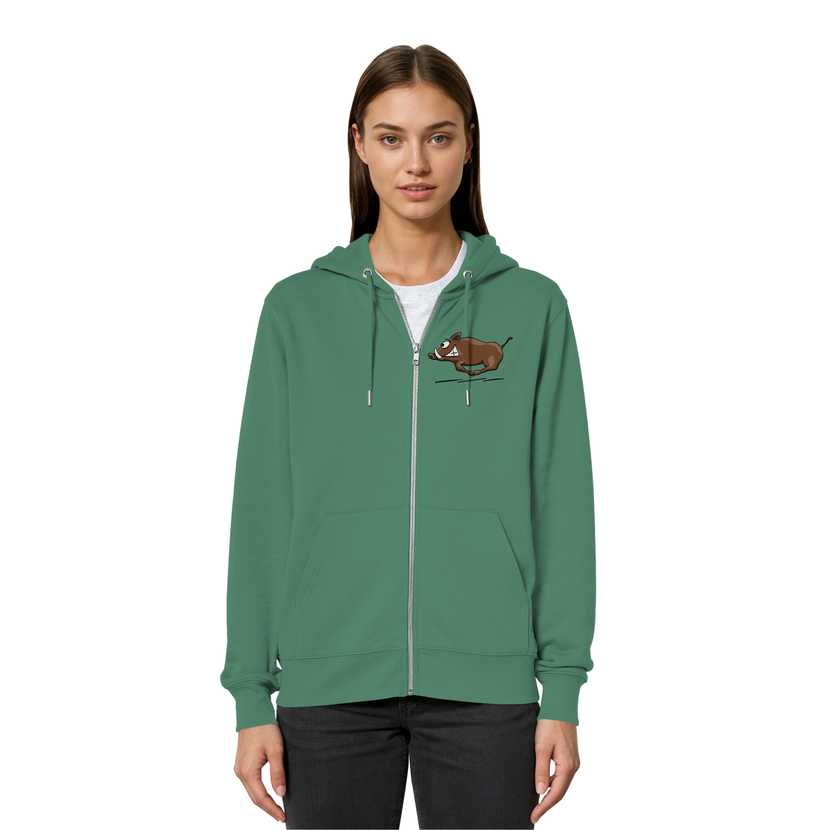 sauwildes Wildschwein | Wildsau  - Organic Relaxed Zipper