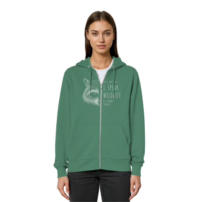 I Speak Wildlife And I Know Waschbär - Organic Relaxed Zipper