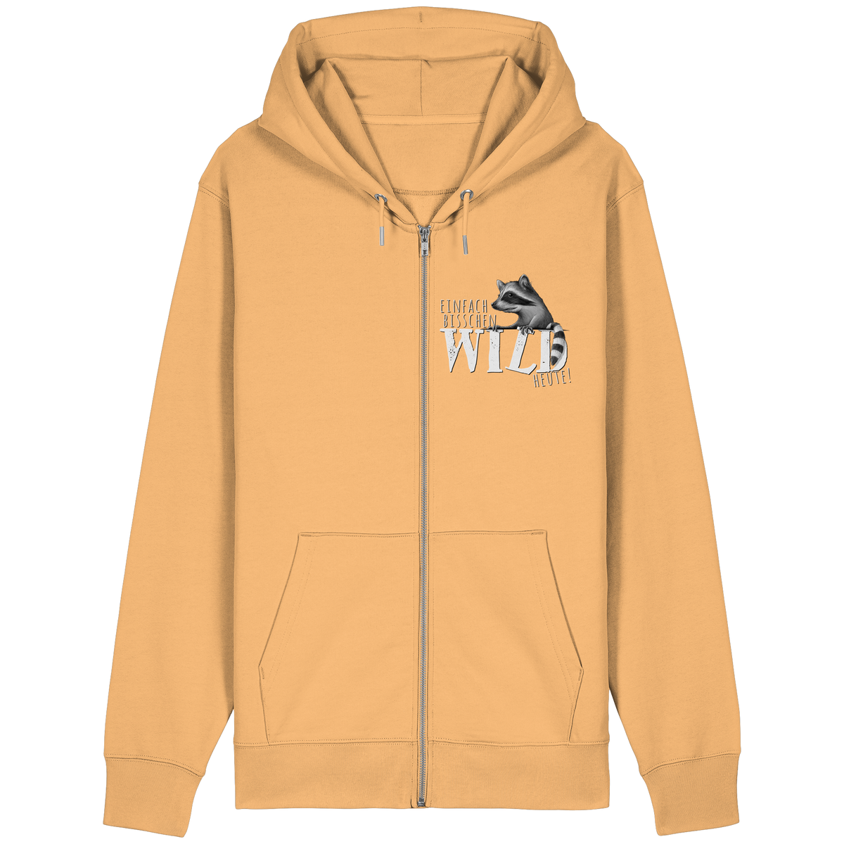 Bisschen wild heute! Waschbär - Organic Relaxed Zipper