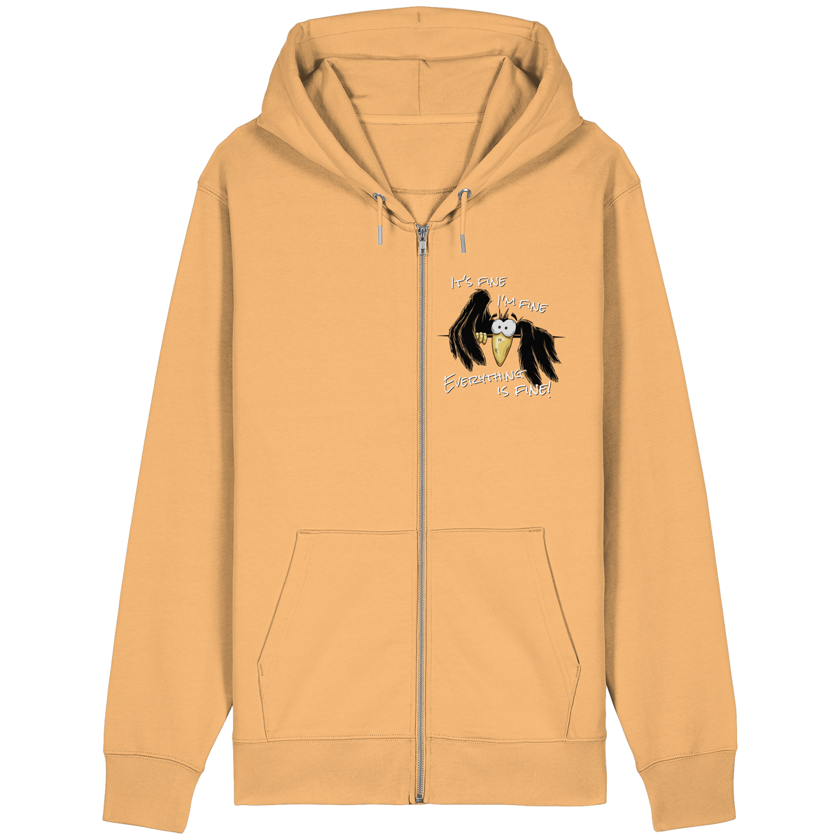 I’m Fine Rabe | Alles Gut Krähe - Organic Relaxed Zipper