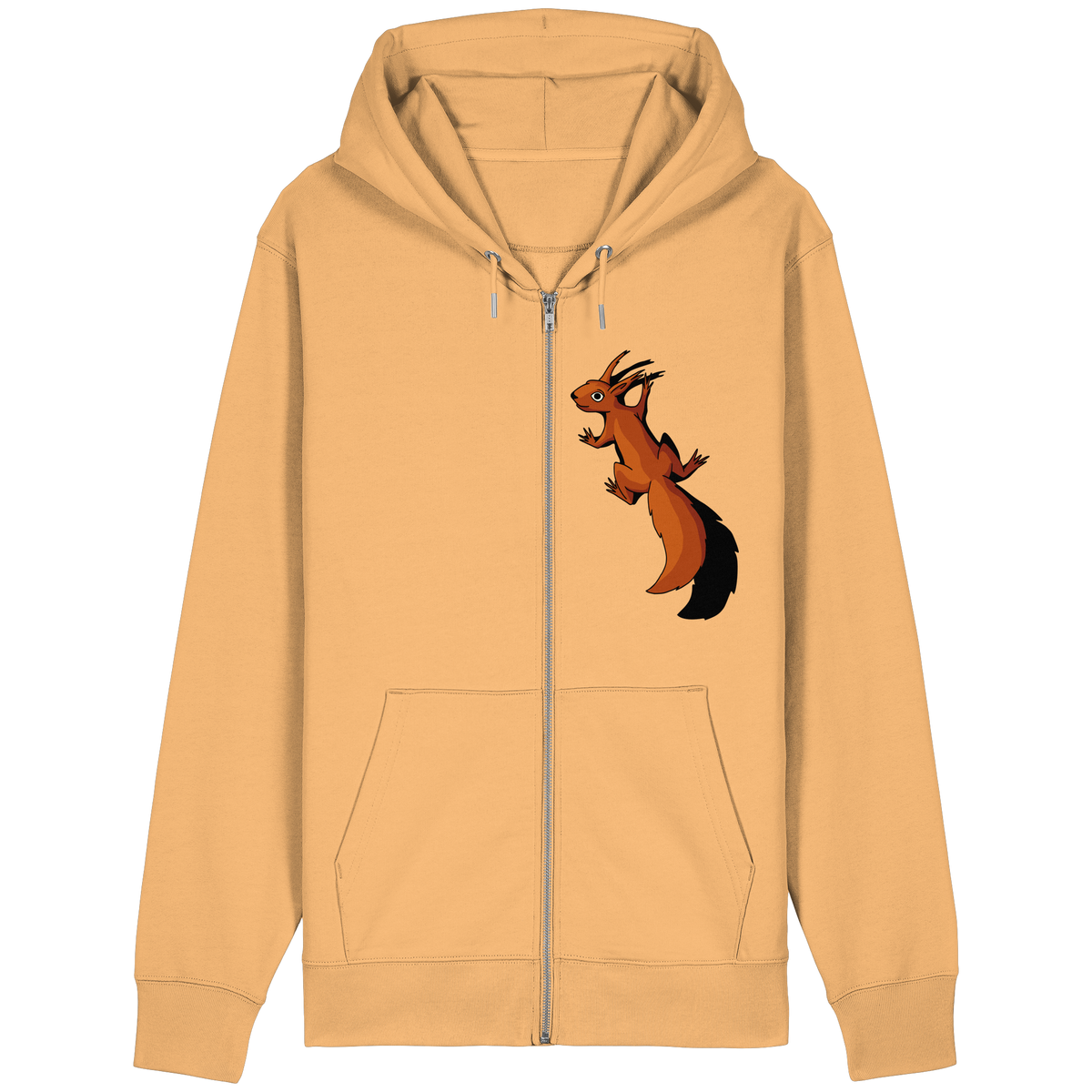 Süßes Eichhörnchen klettert - Organic Relaxed Zipper