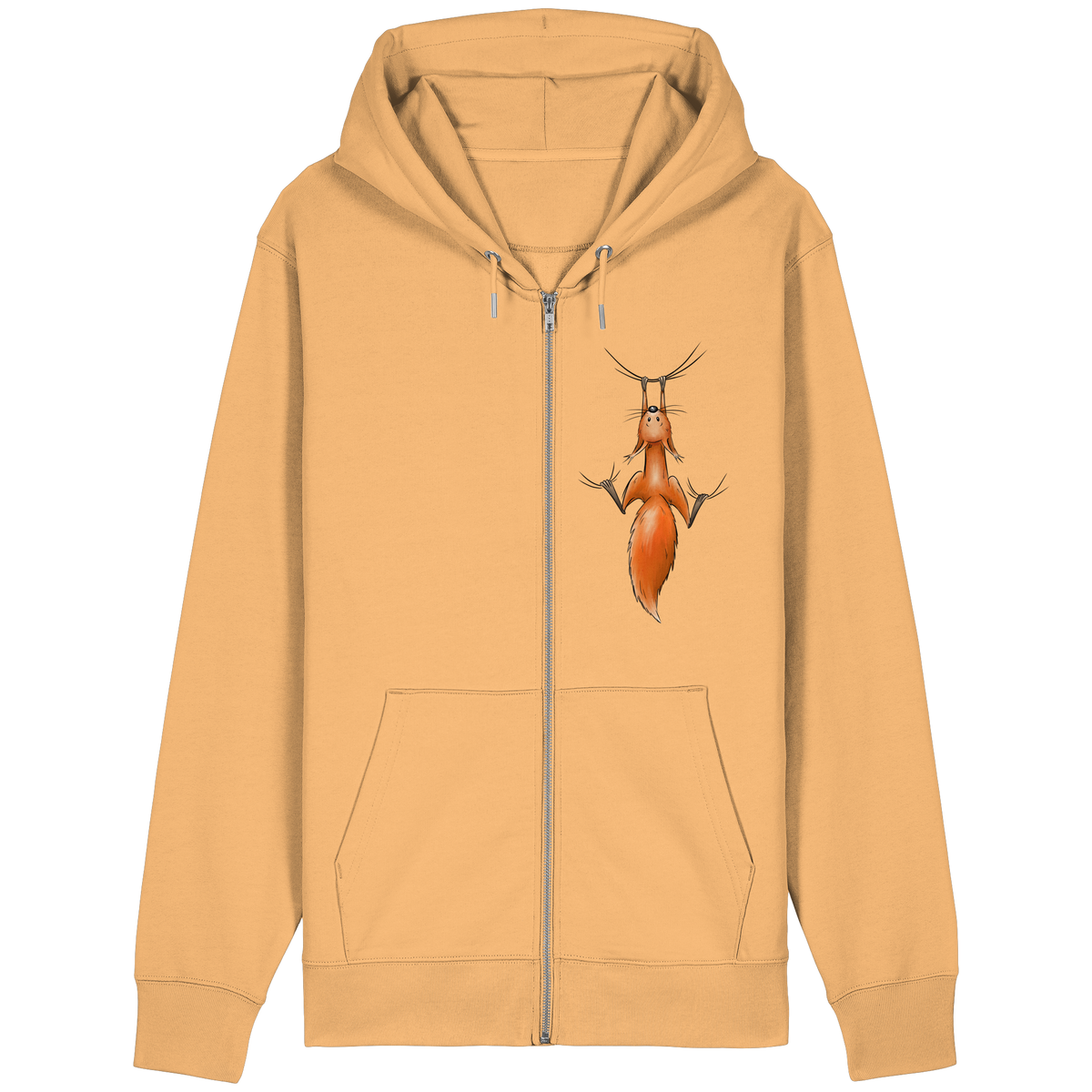 Rotes Eichhörnchen hängt ab - Organic Relaxed Zipper