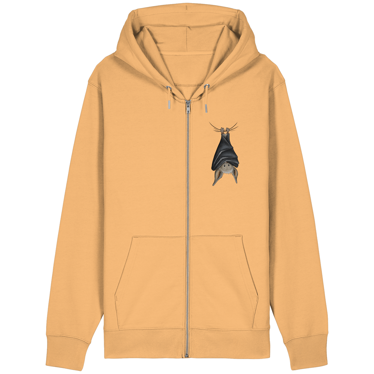 Lustig chillende Fledermaus - Organic Relaxed Zipper