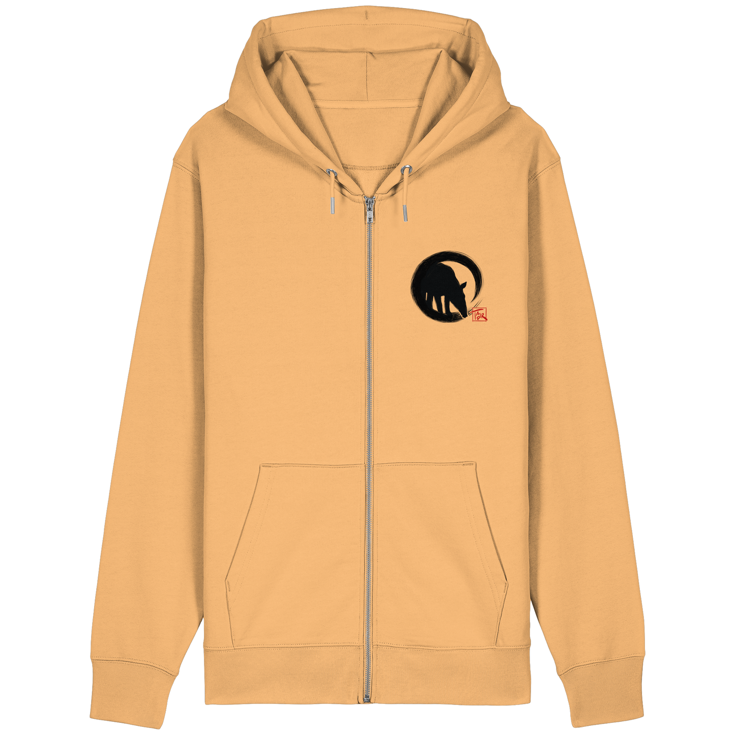Zen Tapir im japanischen Enso Kreis - Organic Relaxed Zipper