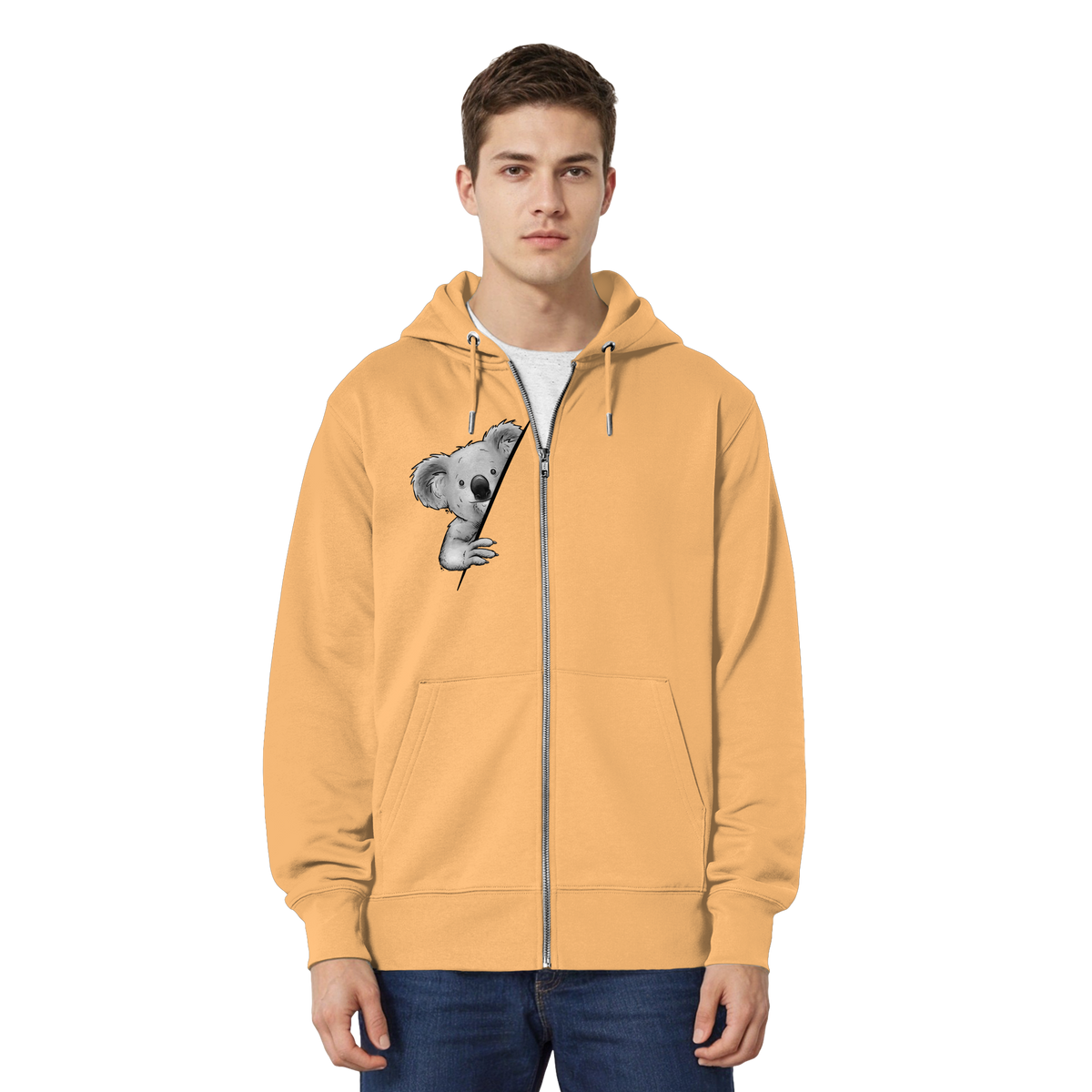 Koala Bär Illustration - Organic Relaxed Zipper