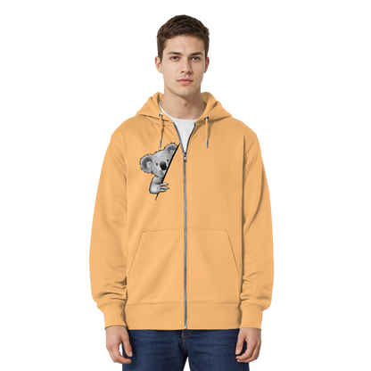 Koala Bär Illustration - Organic Relaxed Zipper