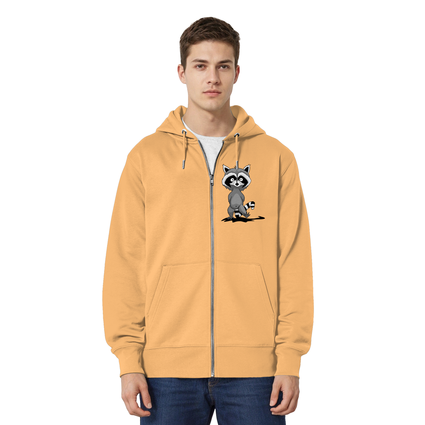 Frecher kleiner Waschbär - Organic Relaxed Zipper