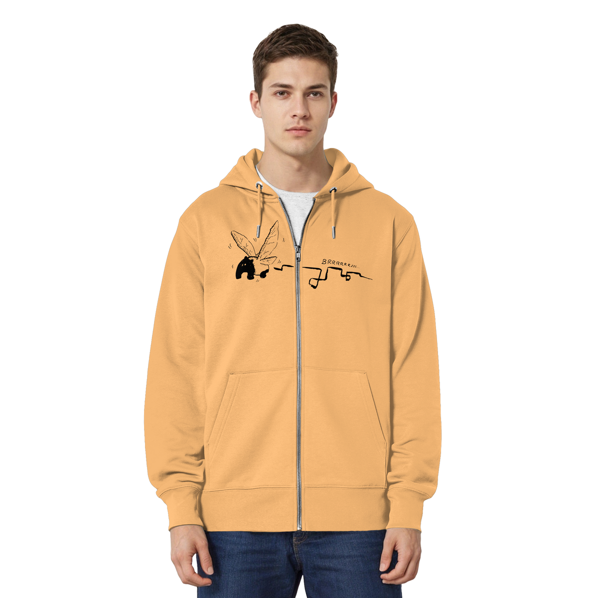 zauberhaft flatternde Tapir Fee - Organic Relaxed Zipper