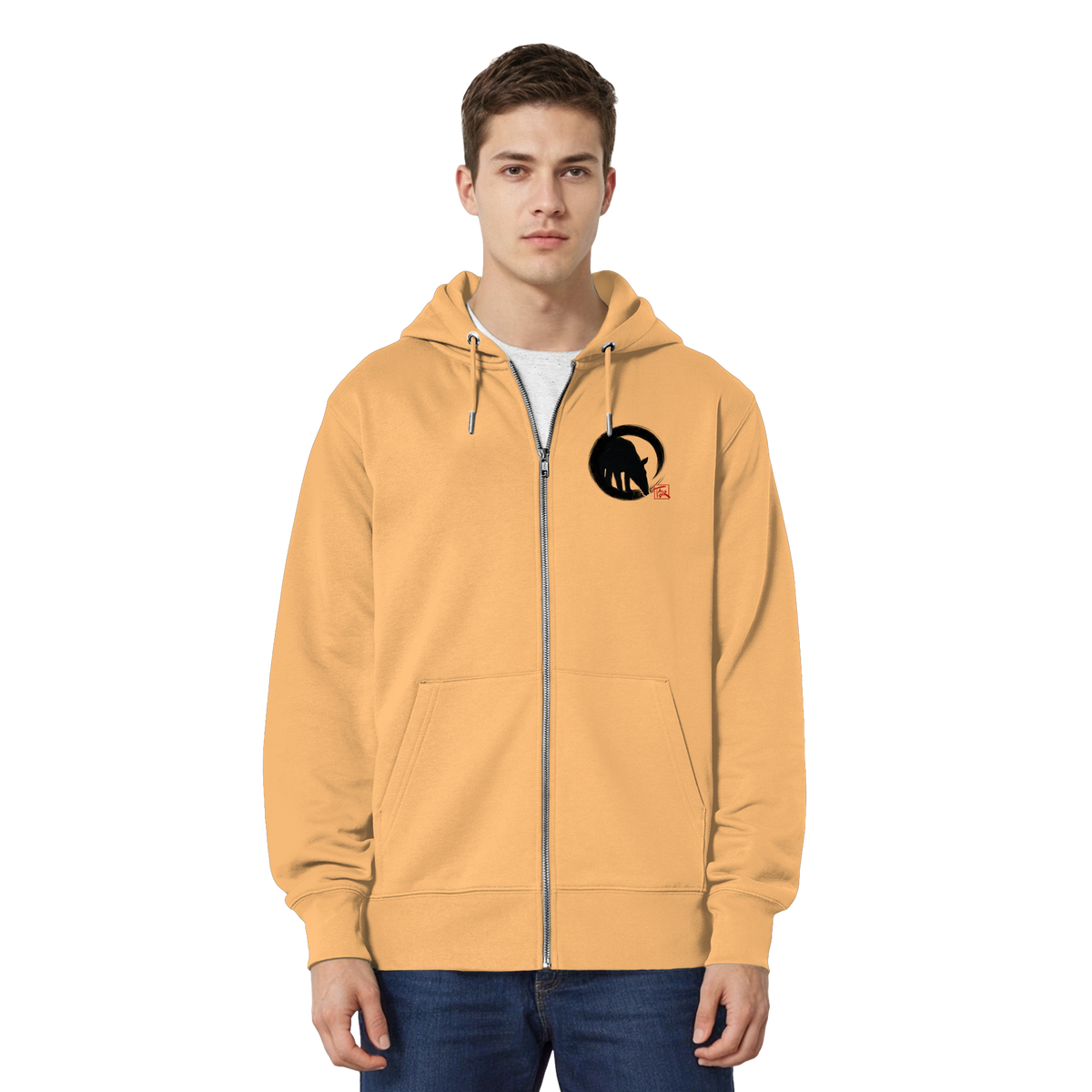 Zen Tapir im japanischen Enso Kreis - Organic Relaxed Zipper