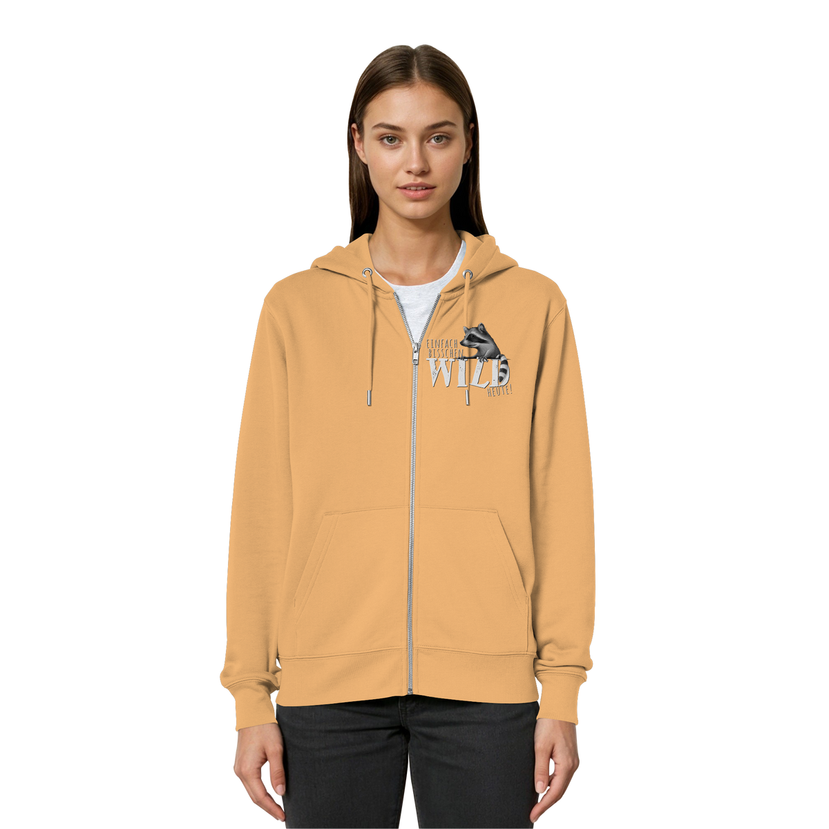 Bisschen wild heute! Waschbär - Organic Relaxed Zipper
