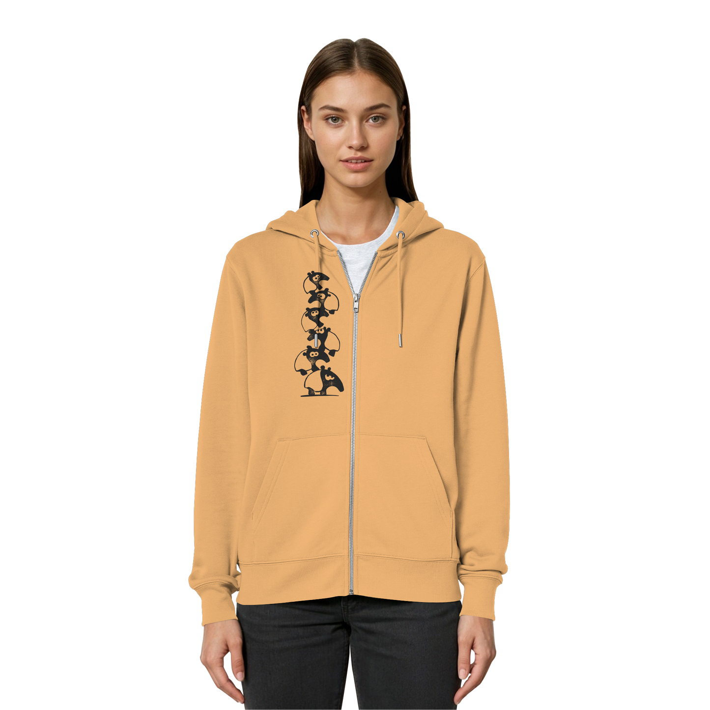 Lustiger Haufen aus Schabracken-Tapiren - Organic Relaxed Zipper