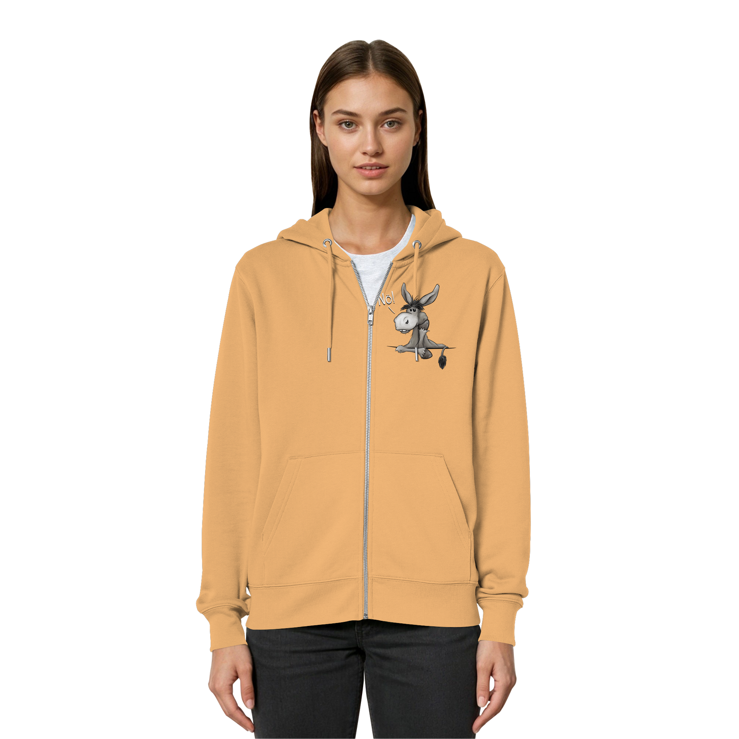 Nö! Störrischer Esel - Organic Relaxed Zipper