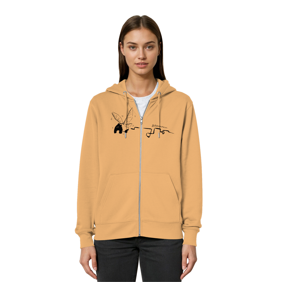 zauberhaft flatternde Tapir Fee - Organic Relaxed Zipper