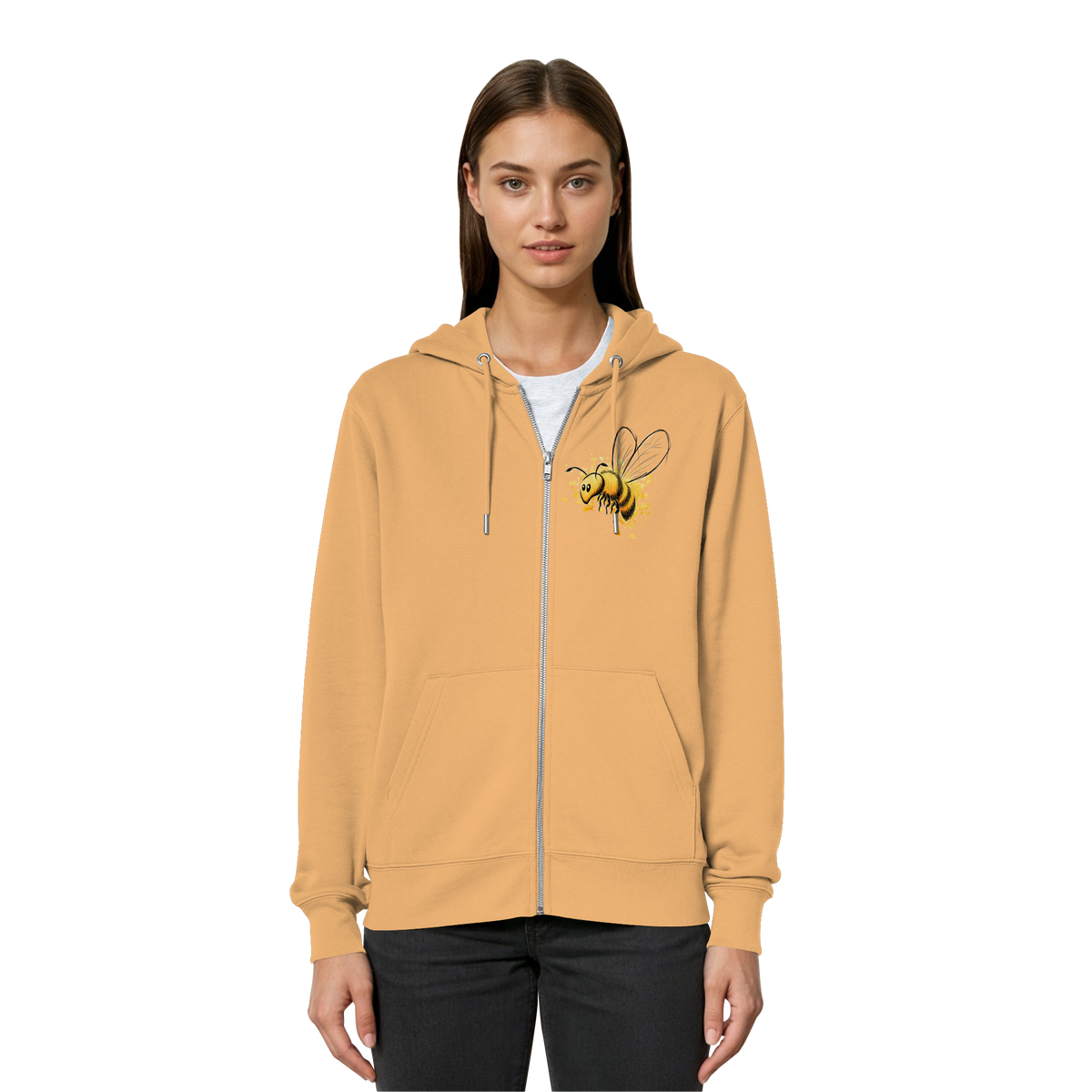 Lässige kleine Honig-Biene - Organic Relaxed Zipper