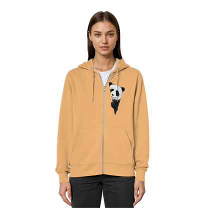 Panda Bär Illustration - Organic Relaxed Zipper