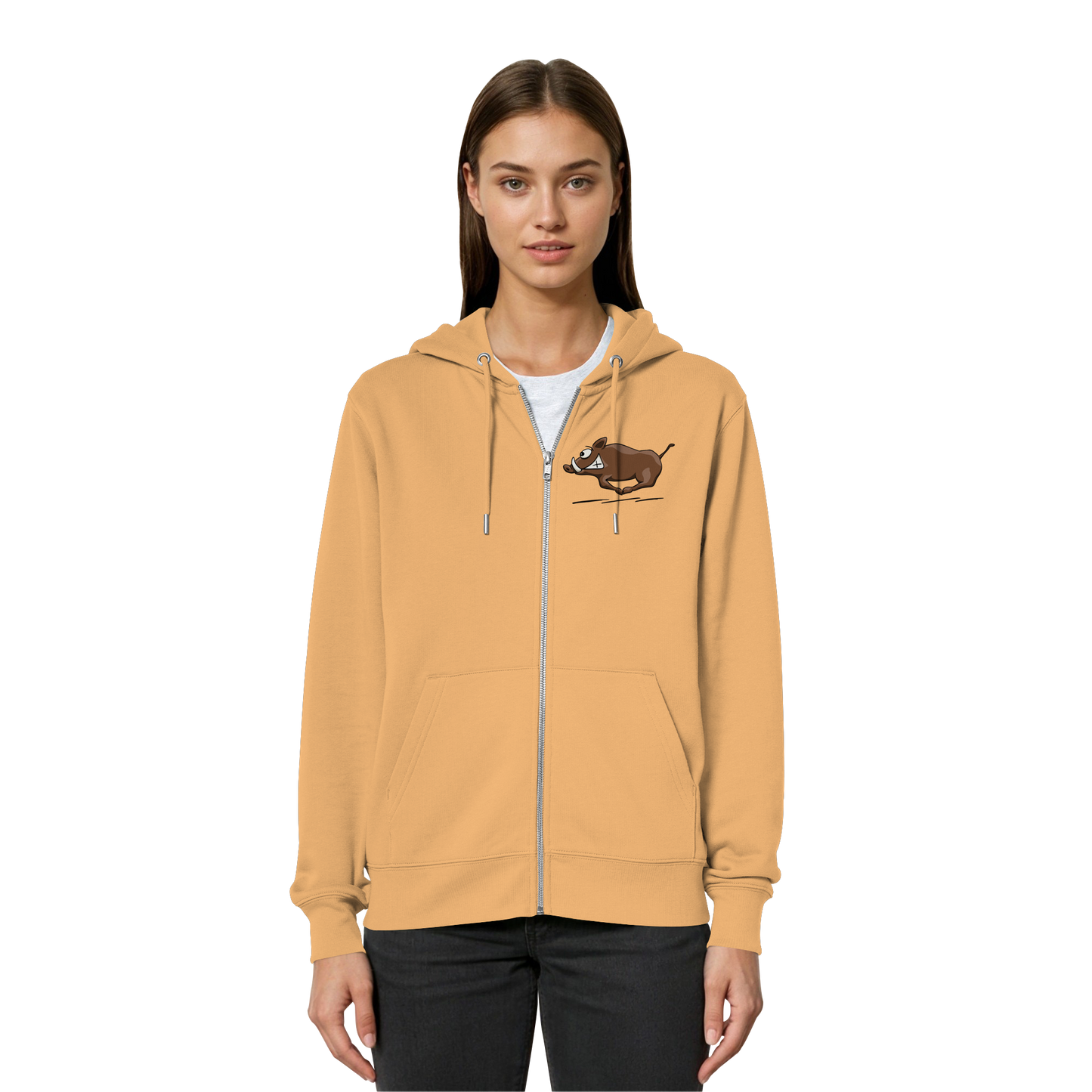 sauwildes Wildschwein | Wildsau  - Organic Relaxed Zipper