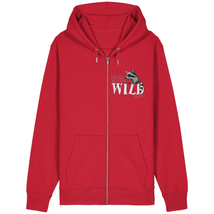 Bisschen wild heute! Waschbär - Organic Relaxed Zipper