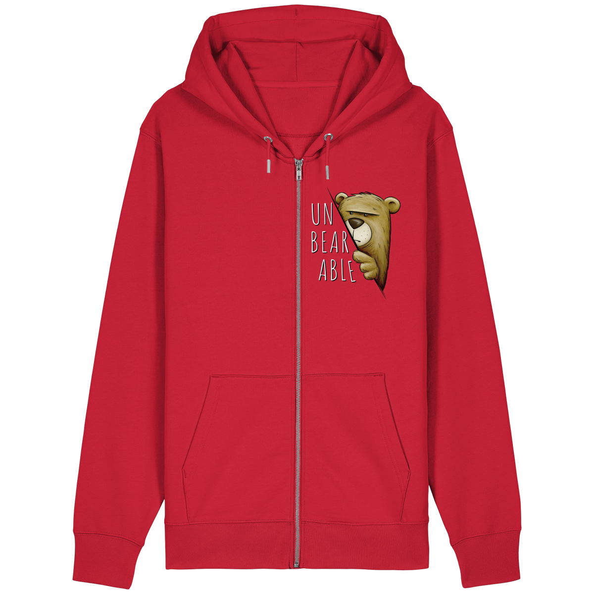Unbearable – Unerträglich Bär - Organic Relaxed Zipper
