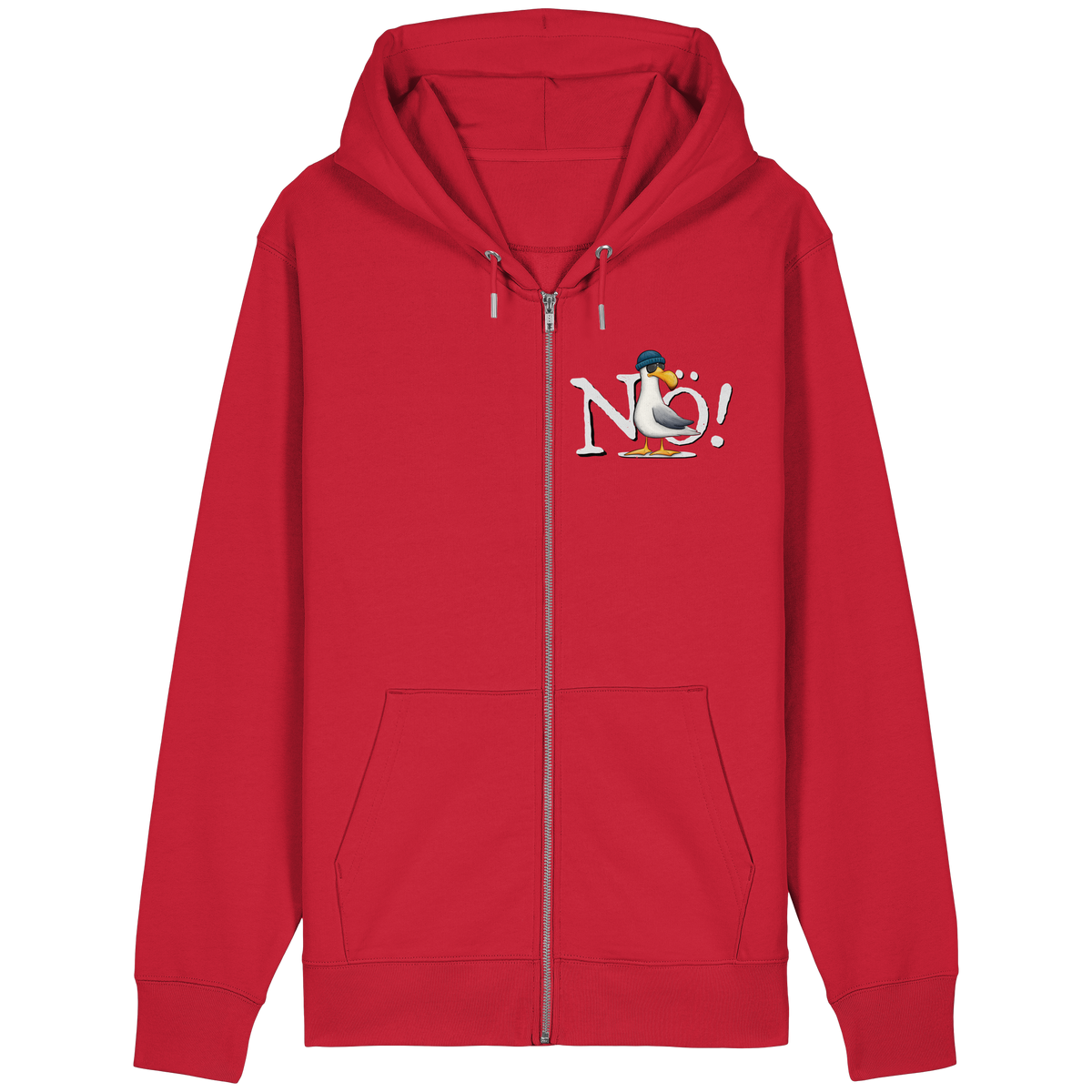 Nö Kein Bock Möwe - Organic Relaxed Zipper