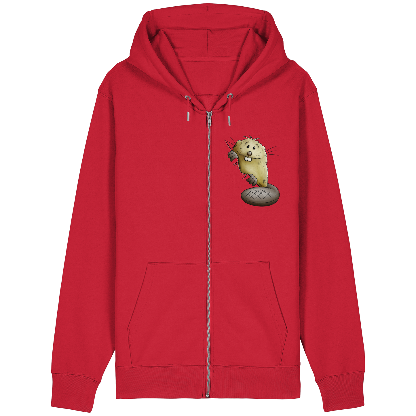 Lustiger frecher Biber - Organic Relaxed Zipper