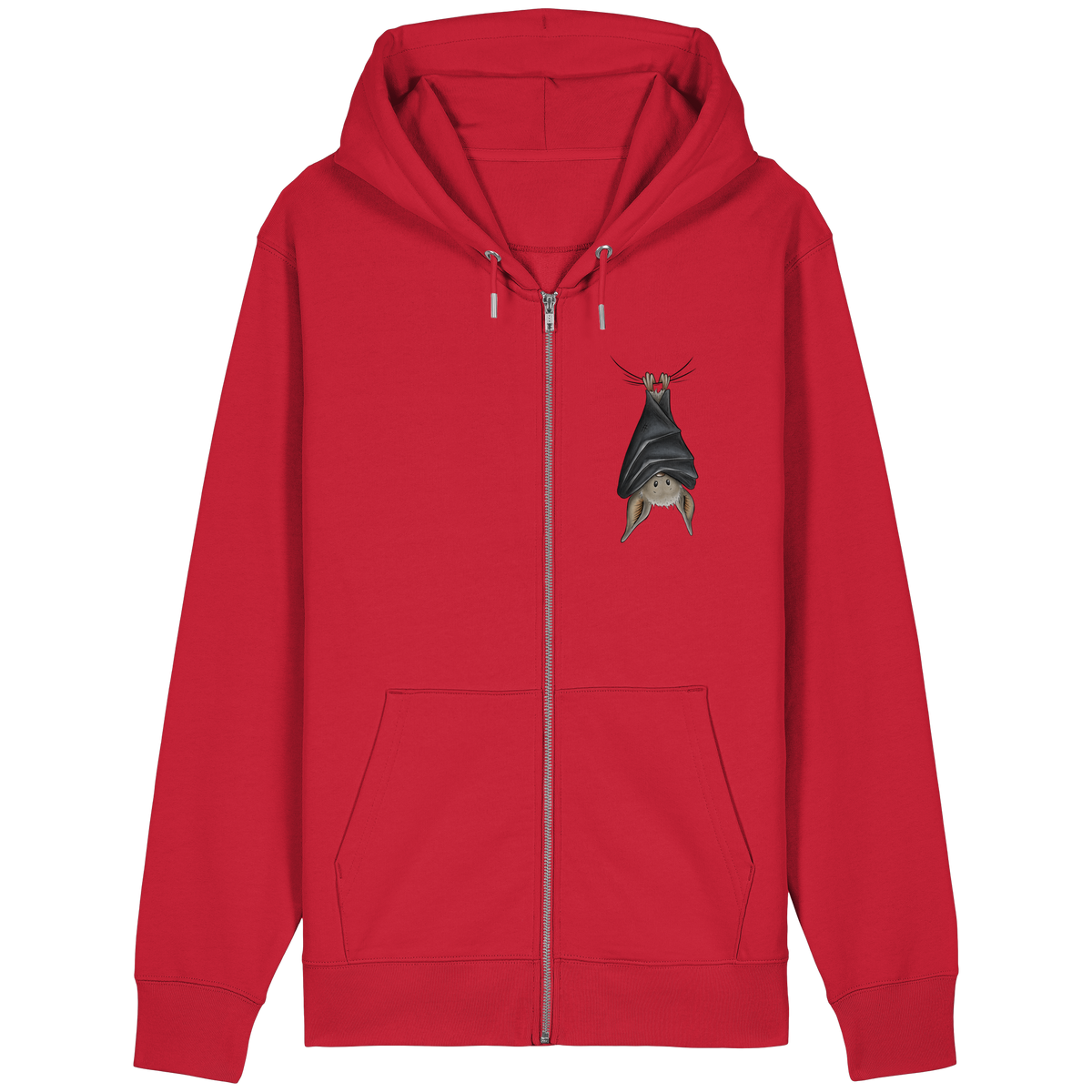 Lustig chillende Fledermaus - Organic Relaxed Zipper