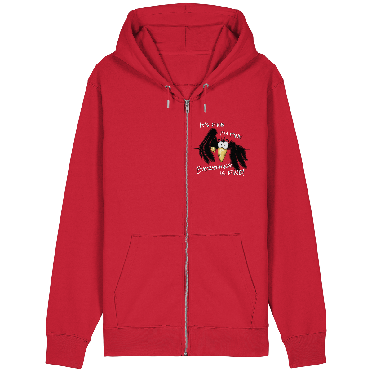 I’m Fine Rabe | Alles Gut Krähe - Organic Relaxed Zipper