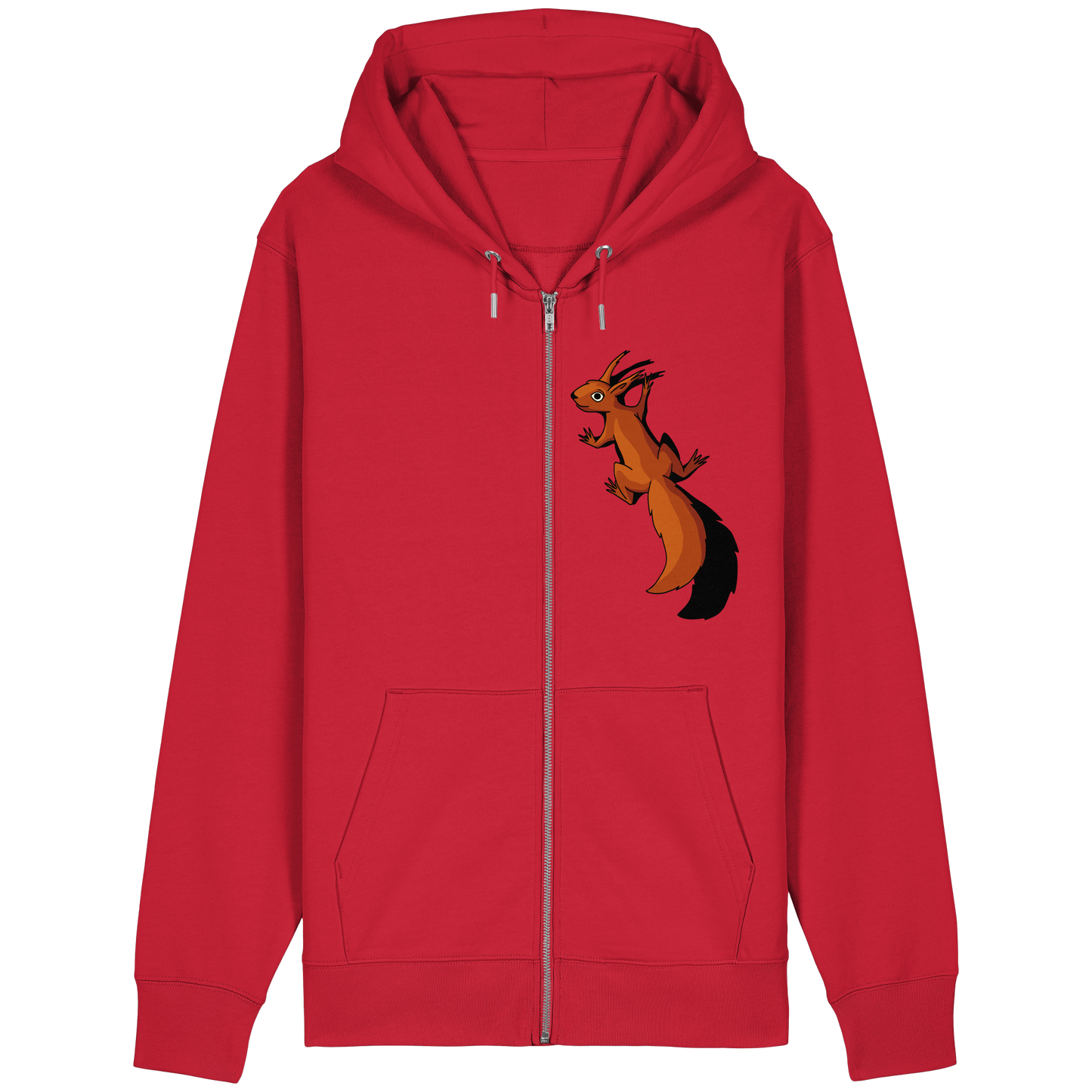 Süßes Eichhörnchen klettert - Organic Relaxed Zipper