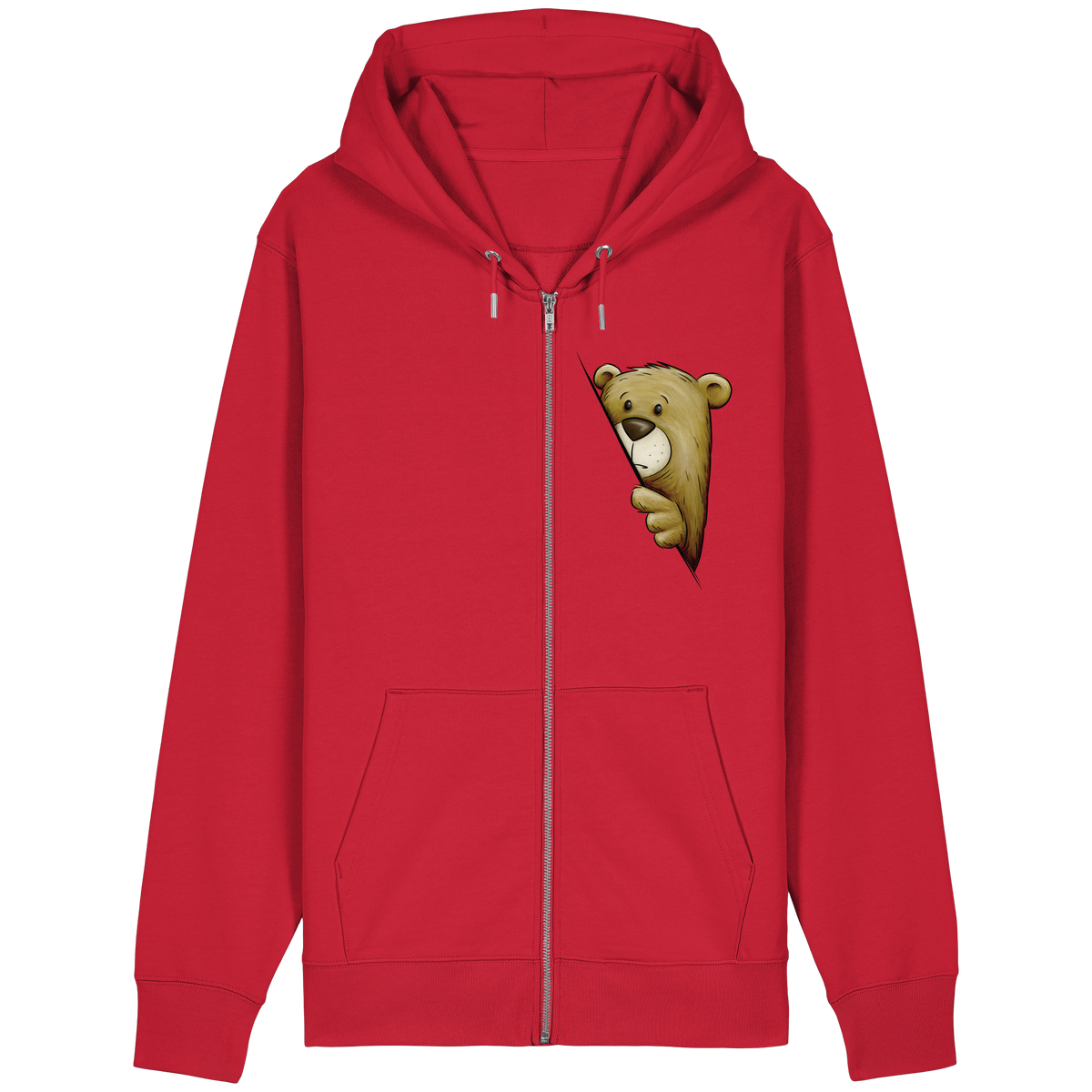 Funky Bär Illustration - Organic Relaxed Zipper