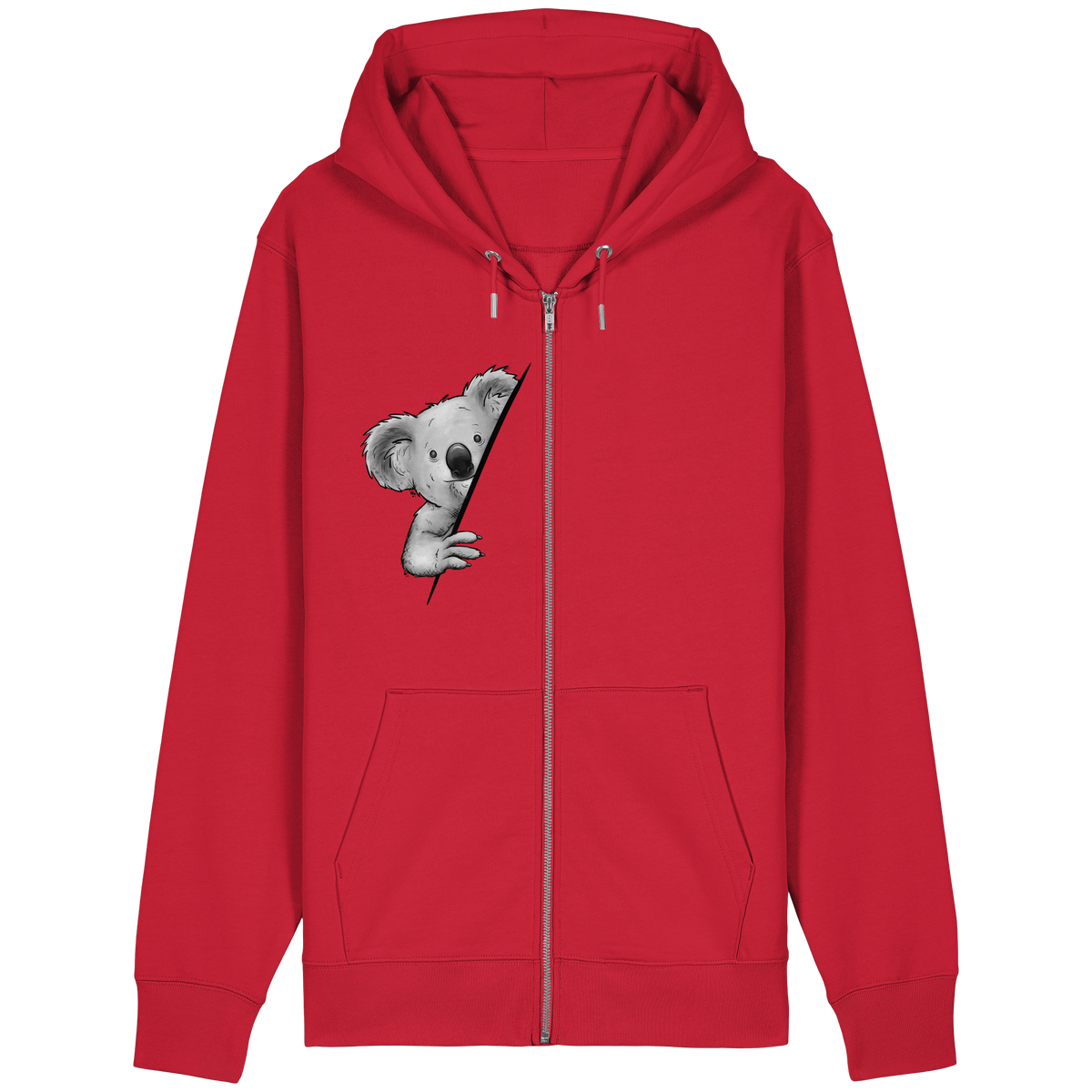 Koala Bär Illustration - Organic Relaxed Zipper