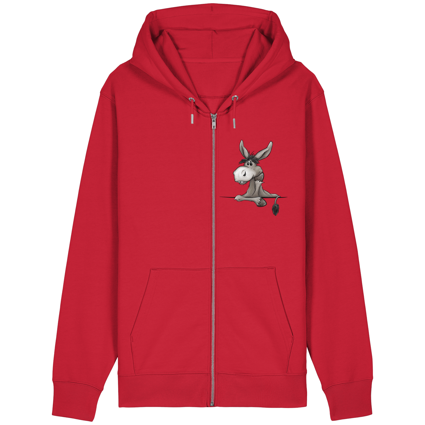 Lustiger lässiger Esel - Organic Relaxed Zipper