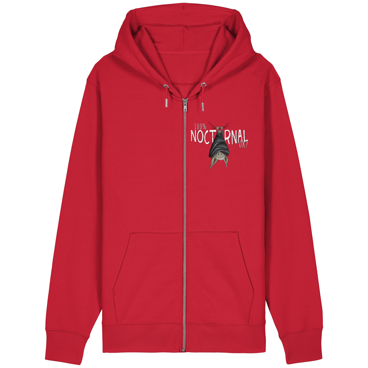 100% nachtaktive Fledermaus - Organic Relaxed Zipper