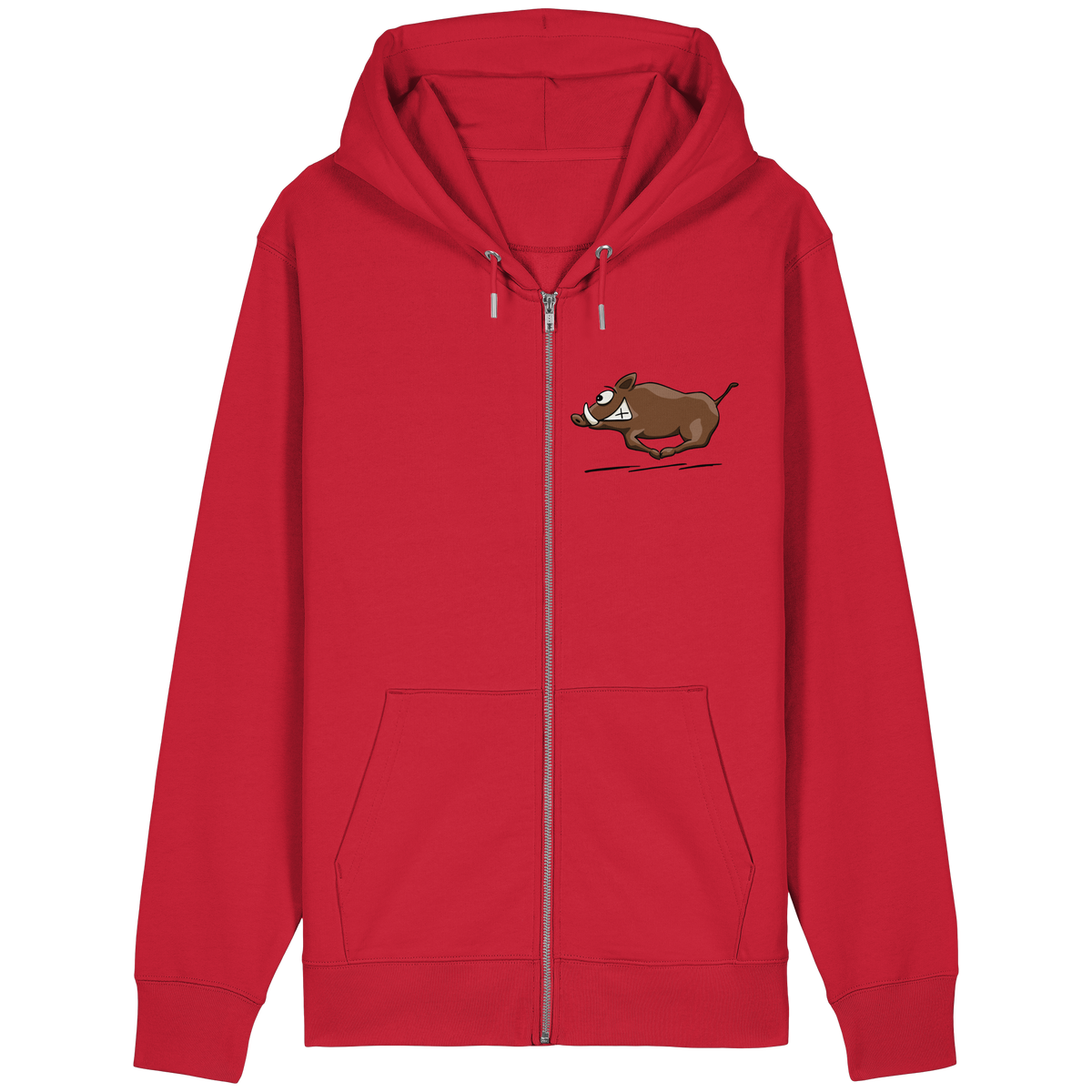 sauwildes Wildschwein | Wildsau  - Organic Relaxed Zipper