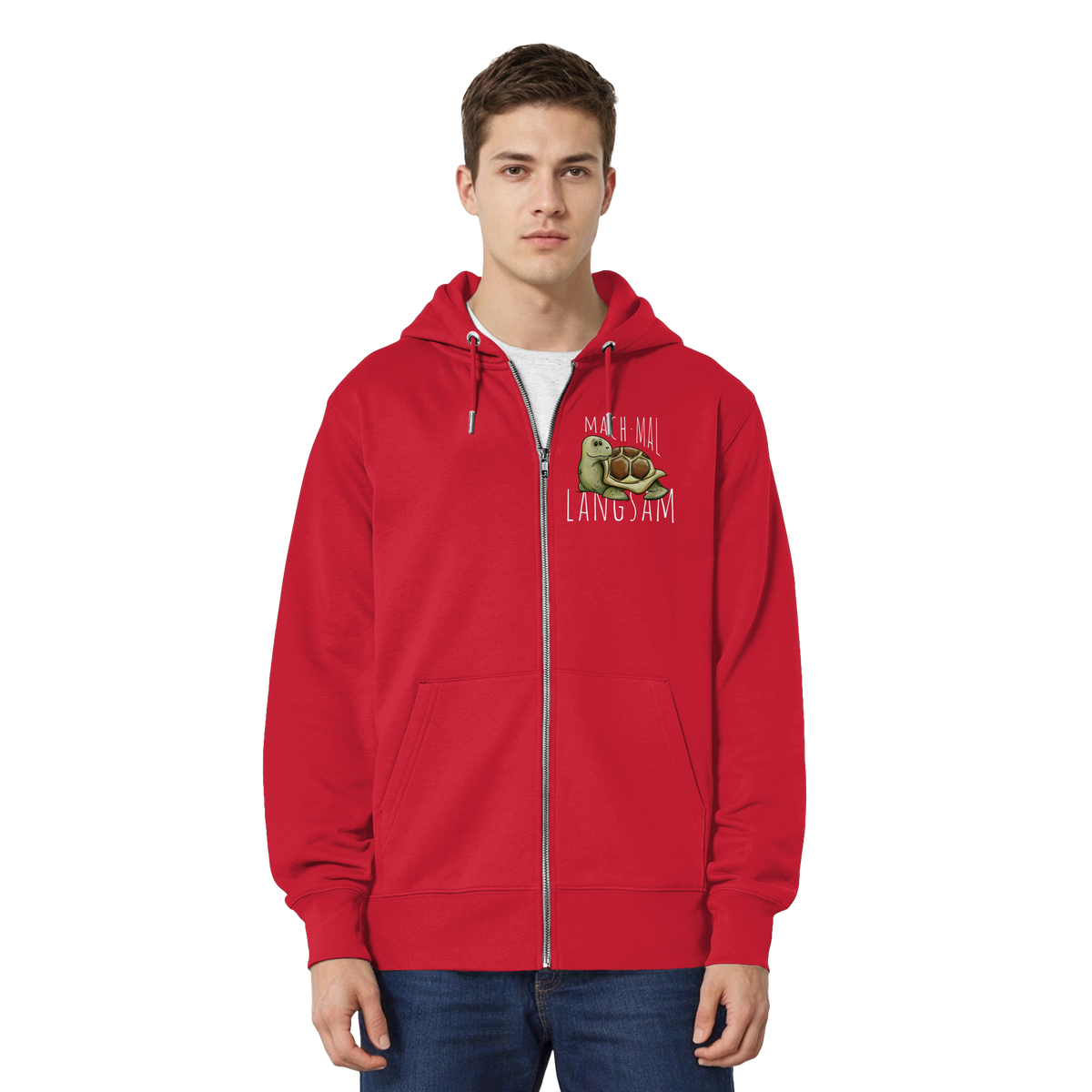Mach mal langsam Schildkröte - Organic Relaxed Zipper