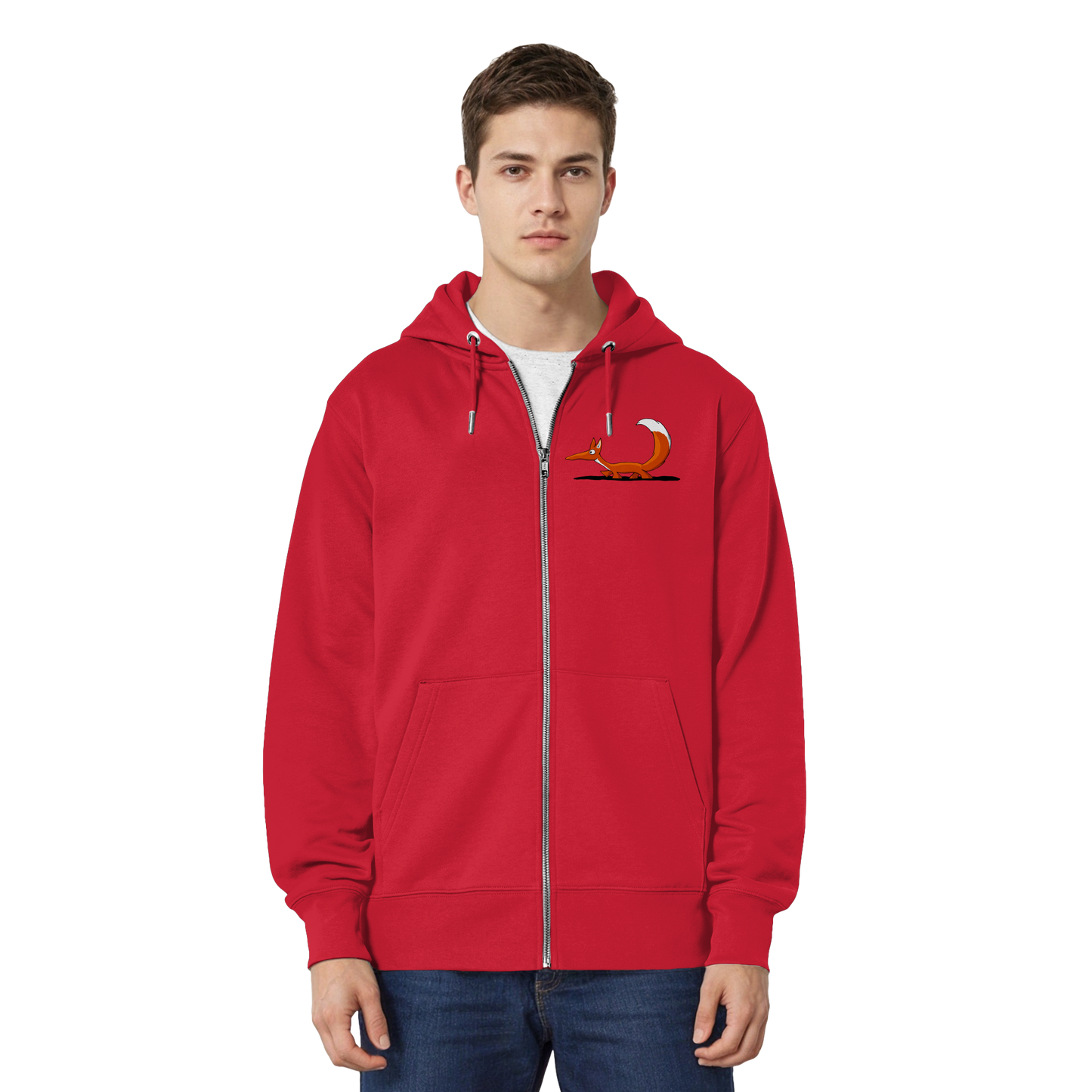 Lässiger cooler Fuchs | Mr. Fox, der Schleicher - Organic Relaxed Zipper