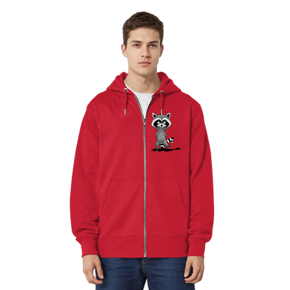 Frecher kleiner Waschbär - Organic Relaxed Zipper